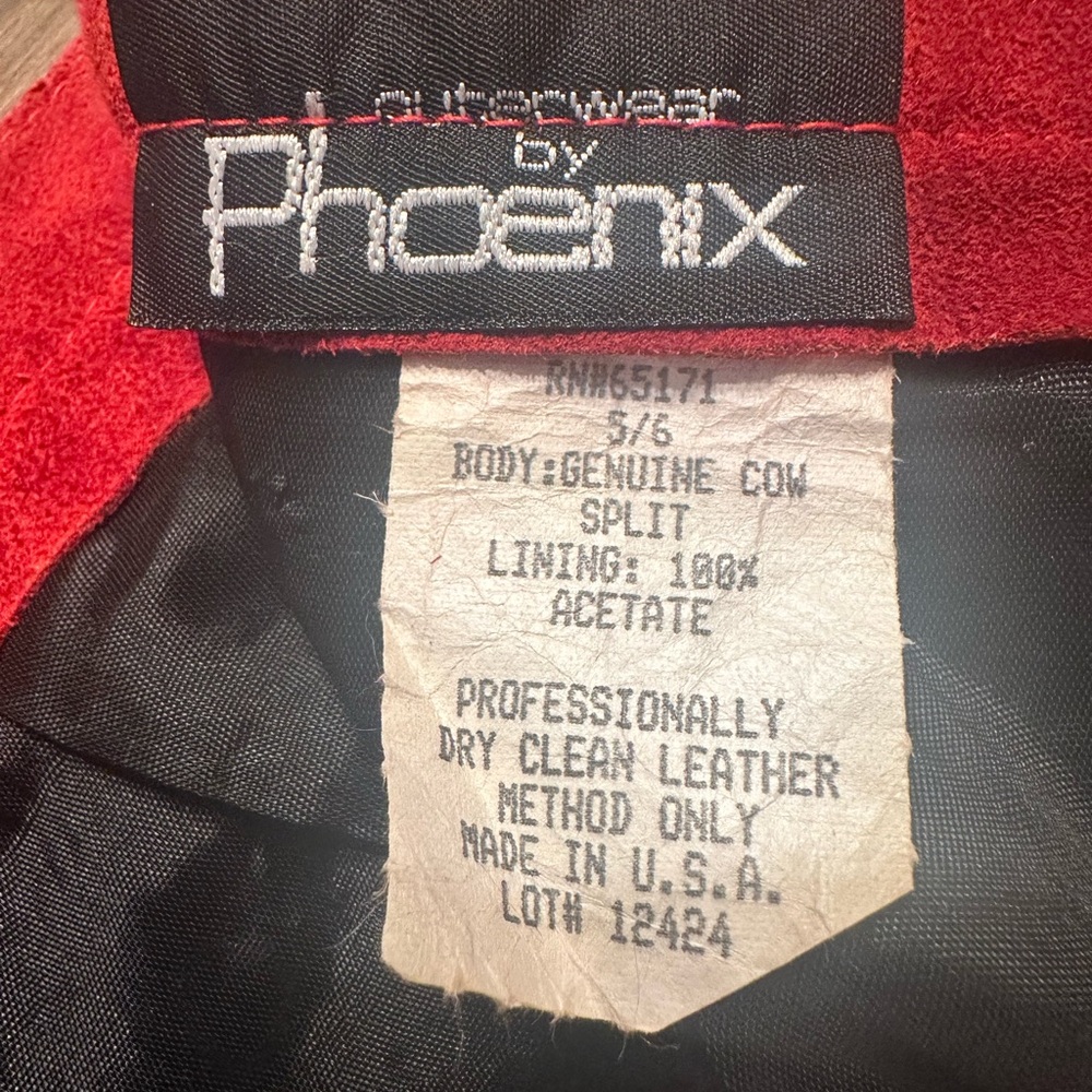 Vintage Red Suede Mini Skirt Size 5/6 -fits small (see info) USA Made - Picture 2 of 12
